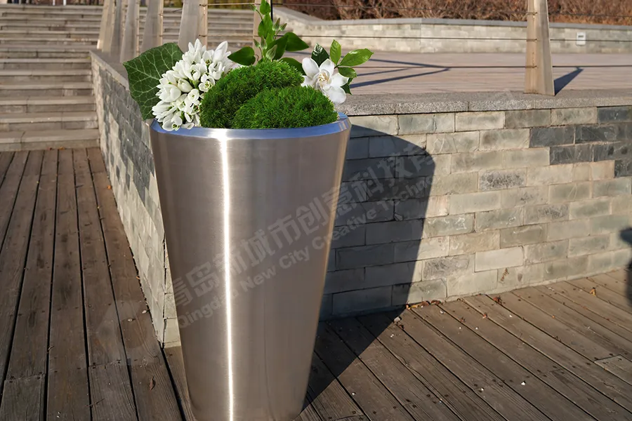 不锈钢花箱,花箱,户外花箱