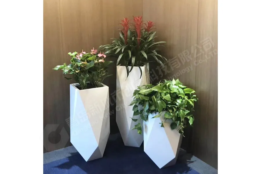 花钵,不锈钢组合花箱花钵,切面菱形花钵