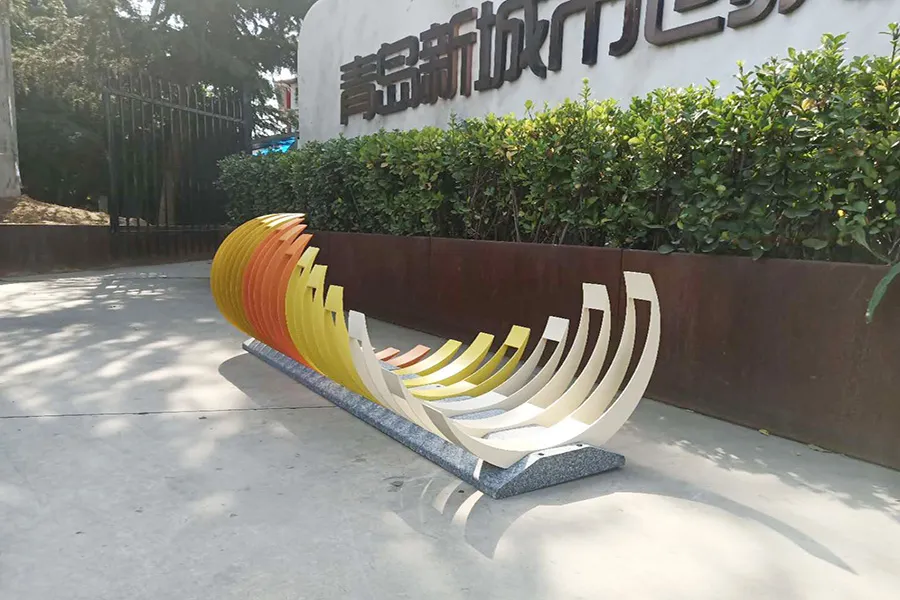 不锈钢自行车停放架,创意非机动车架,自行车停车架厂家