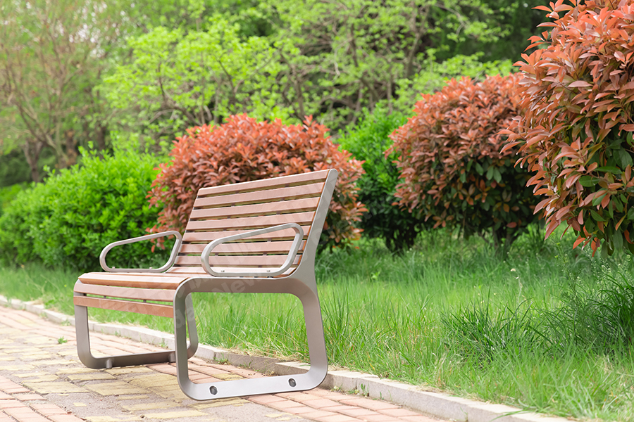 几何城市公园椅,园林椅,铸铝公园椅,户外休闲椅,休闲座椅