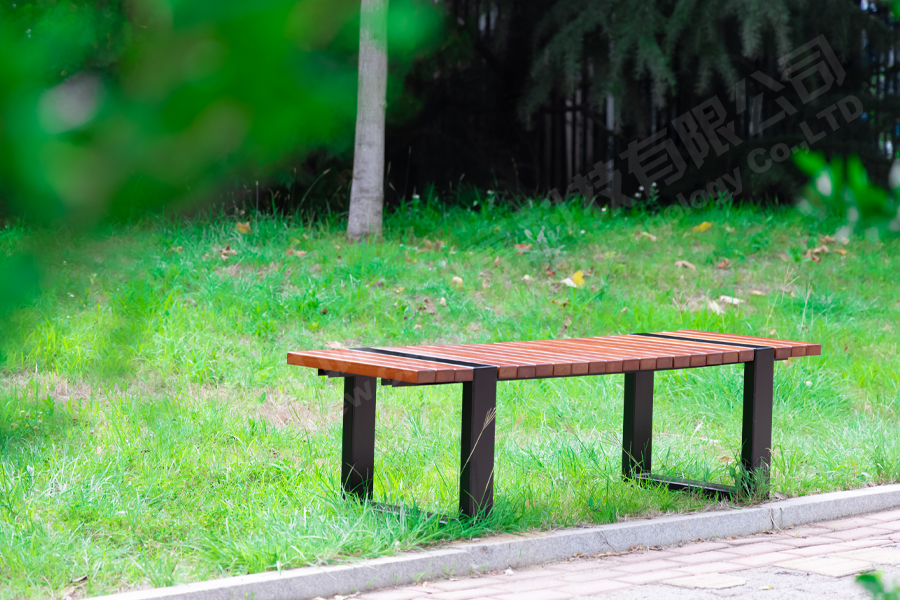 几何城市公园椅,户外座椅,公园休闲长凳,园林椅