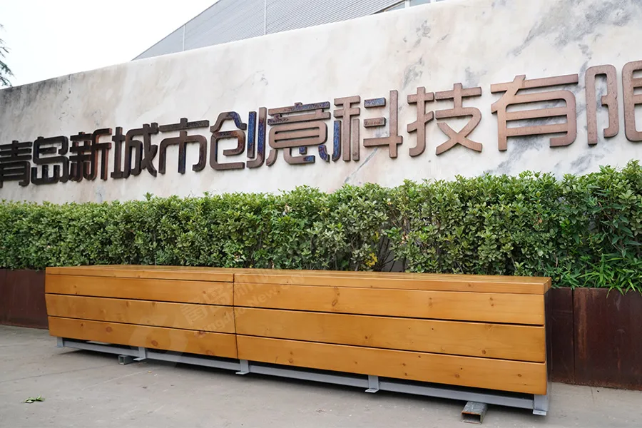 广场木质座椅,商场休息区坐凳,公园防腐长条凳