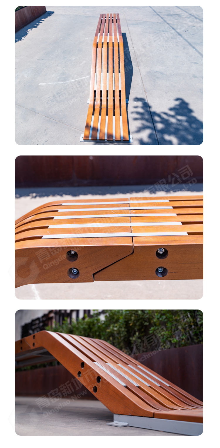 钢木景观坐凳