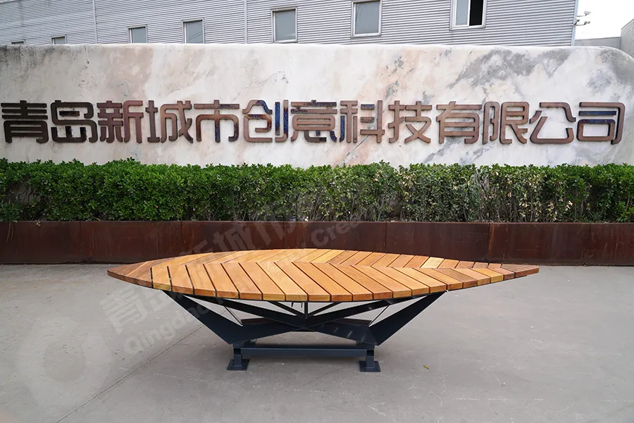 树叶坐凳,创意户外座凳,异形景观座椅,室外成品坐凳