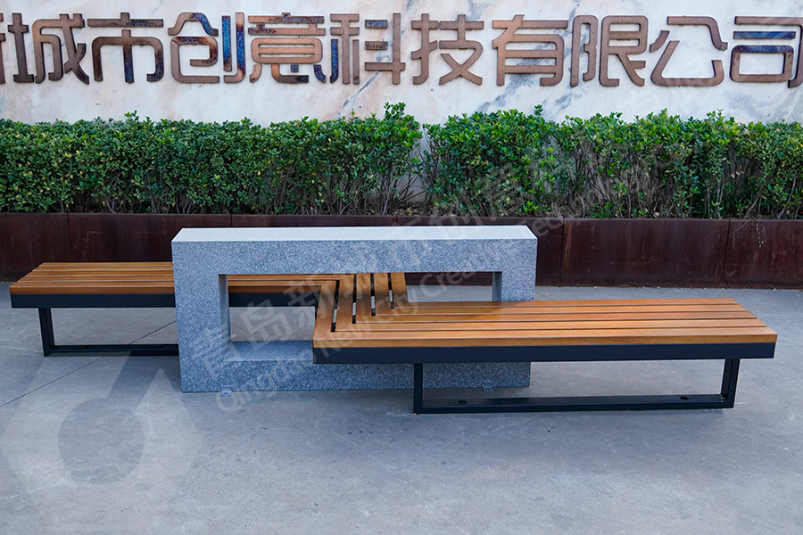 公园椅,户外休闲坐凳,铁艺组合长凳,成平坐凳