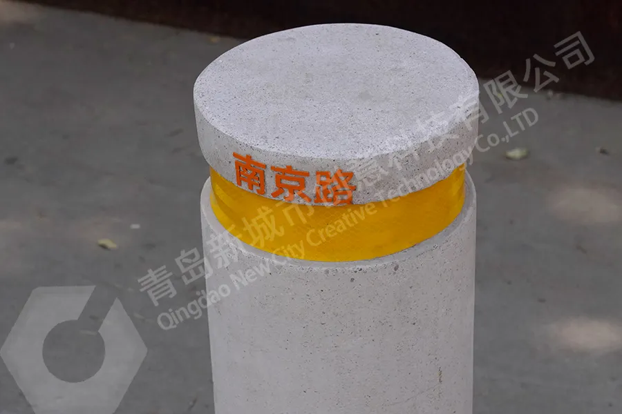 UHPC路桩,超级混凝土挡车柱,公园路障,停车场防撞柱