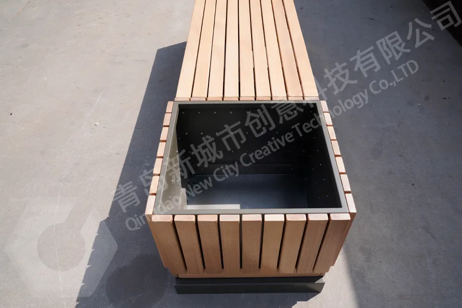 户外花箱座椅,公园座椅,户外花箱,道路隔离花箱长凳