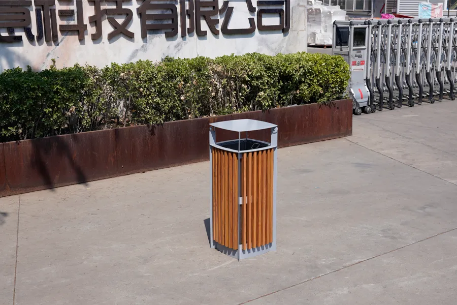 钢木垃圾桶,户外垃圾筒,环卫果皮箱,垃圾桶厂家,单桶垃圾箱