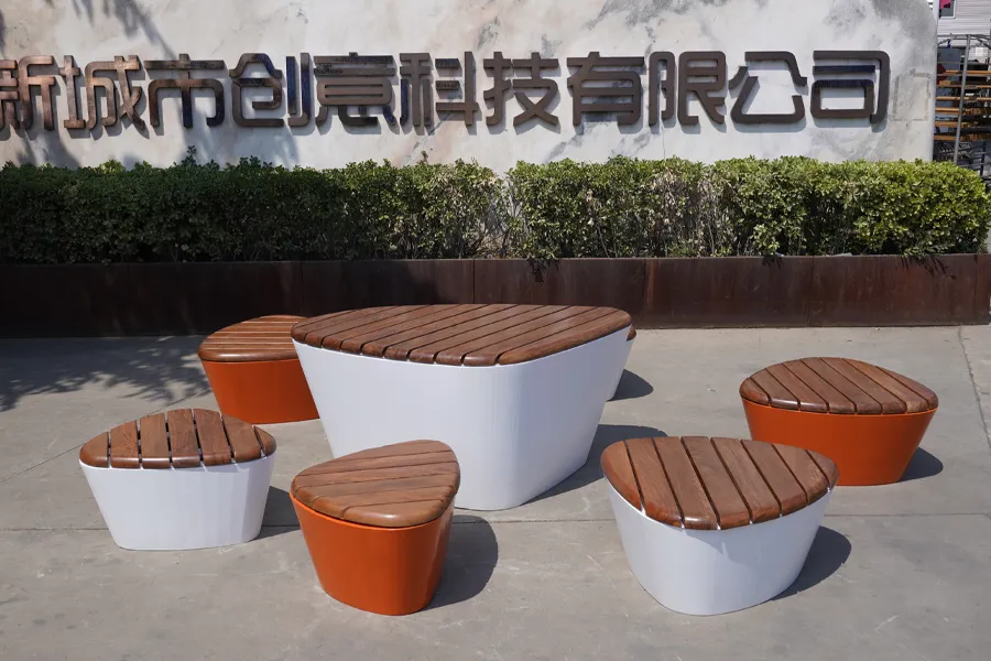 户外座凳组合,露天桌椅,露天桌凳组合