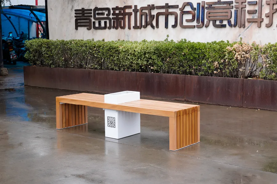 公园坐凳,户外花箱,座凳花箱组合