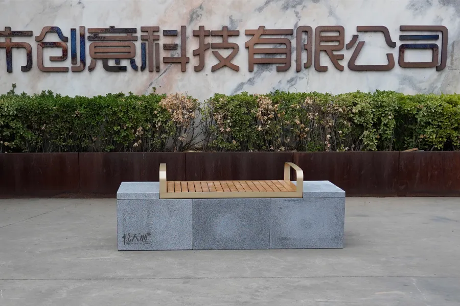 混凝土座凳,户外混凝土坐凳,UHPC坐凳