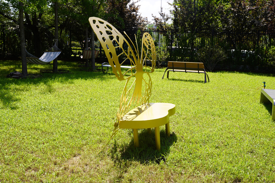 蝴蝶座椅,异形创意座椅,公园蝴蝶座椅,户外蝴蝶座椅
