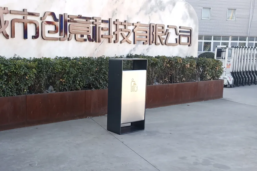 不锈钢垃圾桶,户外垃圾筒,单桶果皮箱,垃圾桶厂家,烟台垃圾桶