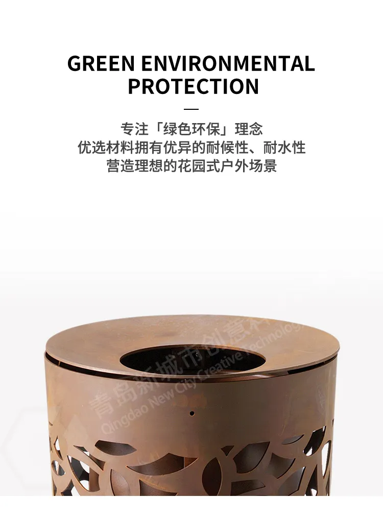镀锌板垃圾桶