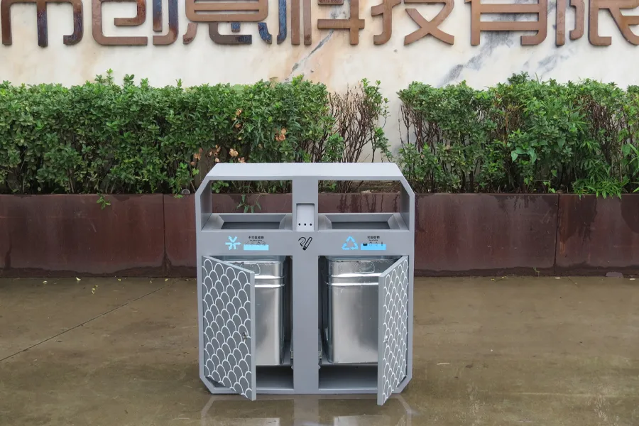 分类垃圾桶,户外垃圾桶,铁艺分类垃圾箱,环卫果皮箱