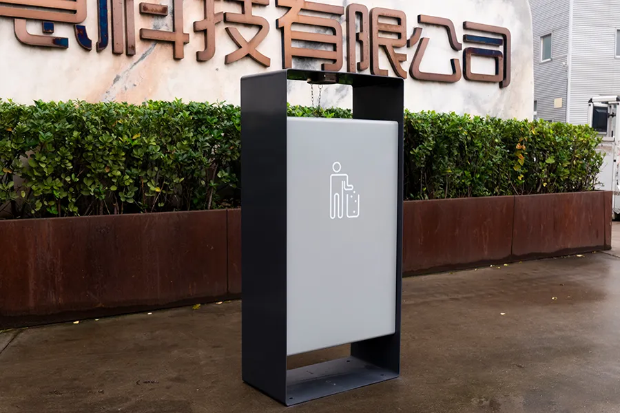 创意简约垃圾桶,户外垃圾箱,不锈钢垃圾筒