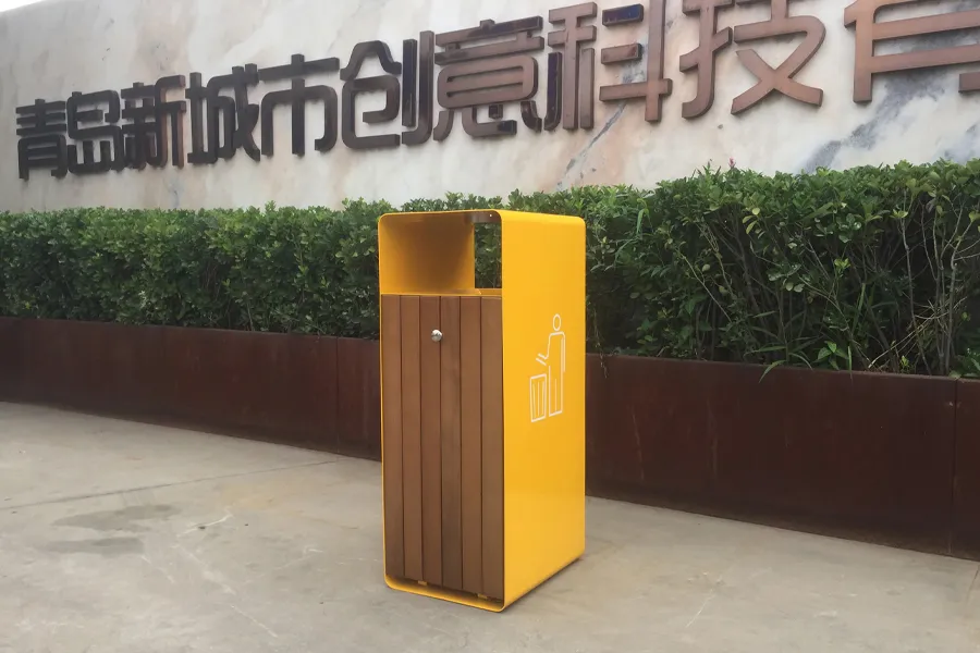 户外垃圾桶,环卫钢木垃圾箱,公园垃圾收纳桶,街道垃圾箱