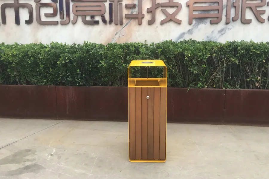 户外垃圾桶,环卫钢木垃圾箱,公园垃圾收纳桶,街道垃圾箱