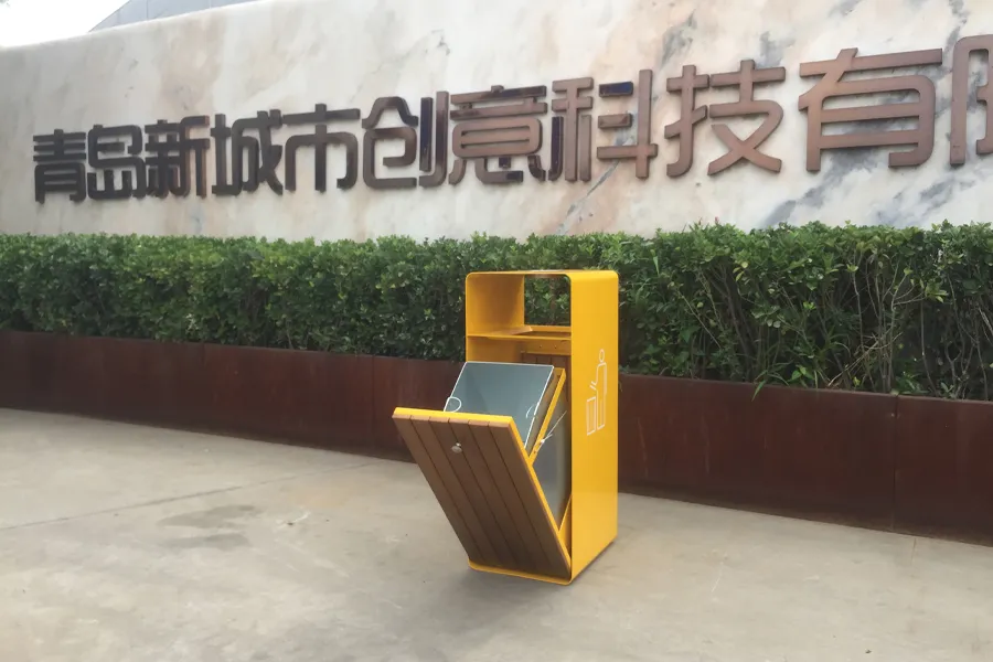 户外垃圾桶,环卫钢木垃圾箱,公园垃圾收纳桶,街道垃圾箱