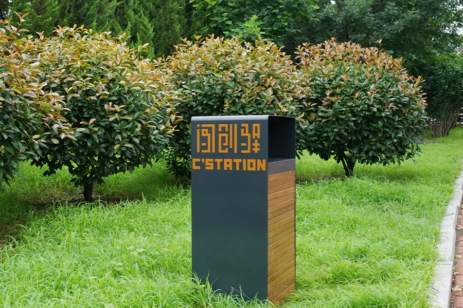 户外不锈钢果皮箱,公园垃圾箱,室外大号垃圾桶