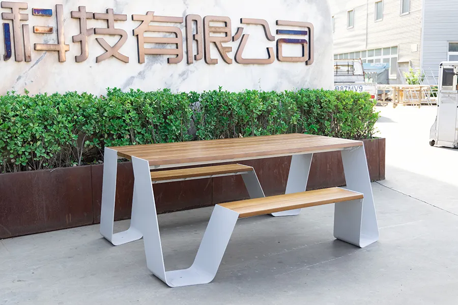 户外连体座椅,室内外一体休闲椅,公园桌椅,户外休闲桌椅组合