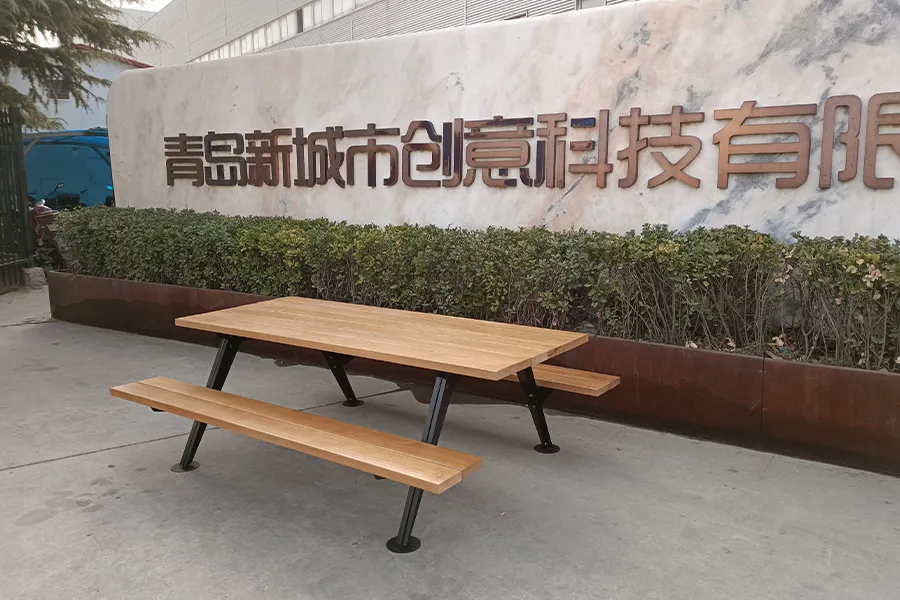 户外桌椅组合,实木桌凳,休闲组合桌椅