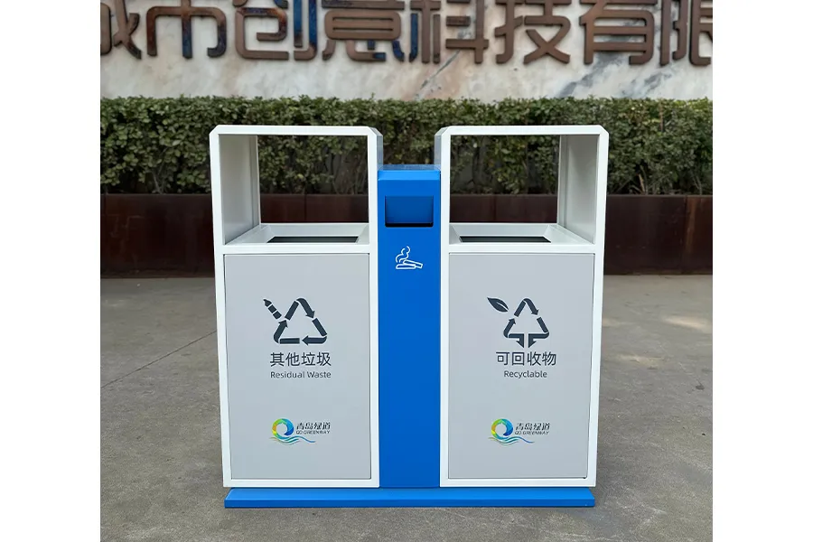 分类垃圾桶,户外垃圾箱,垃圾桶厂家,双桶环卫果皮箱