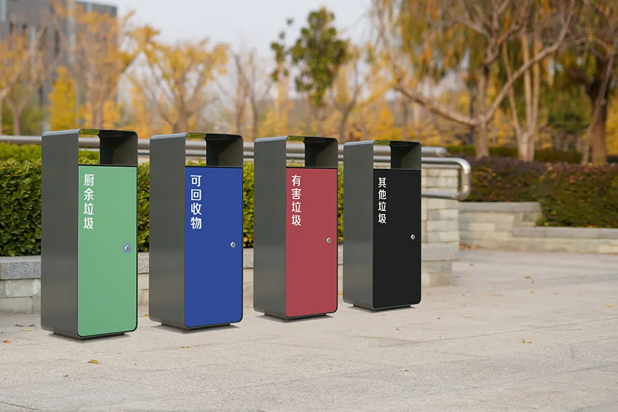分类垃圾桶,户外果皮箱,钢制分类垃圾箱