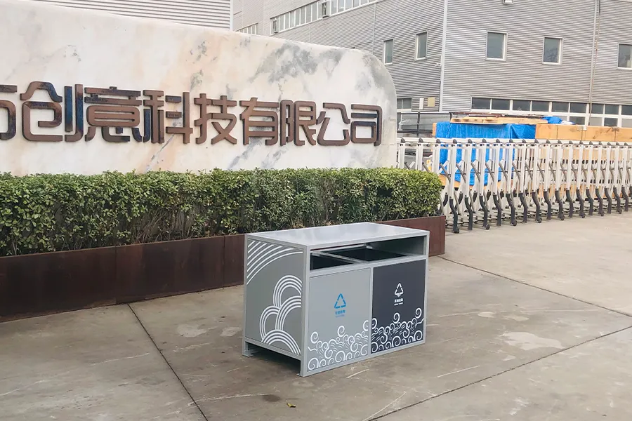 分类垃圾桶,户外垃圾桶,铁艺分类垃圾箱
