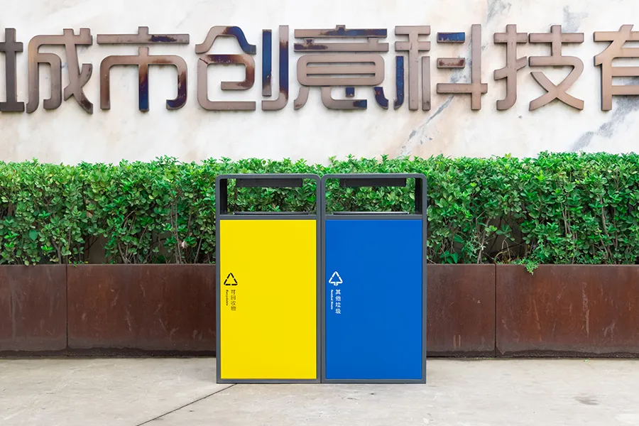 不锈钢垃圾桶,分类垃圾箱,户外垃圾筒,室外环卫果皮箱