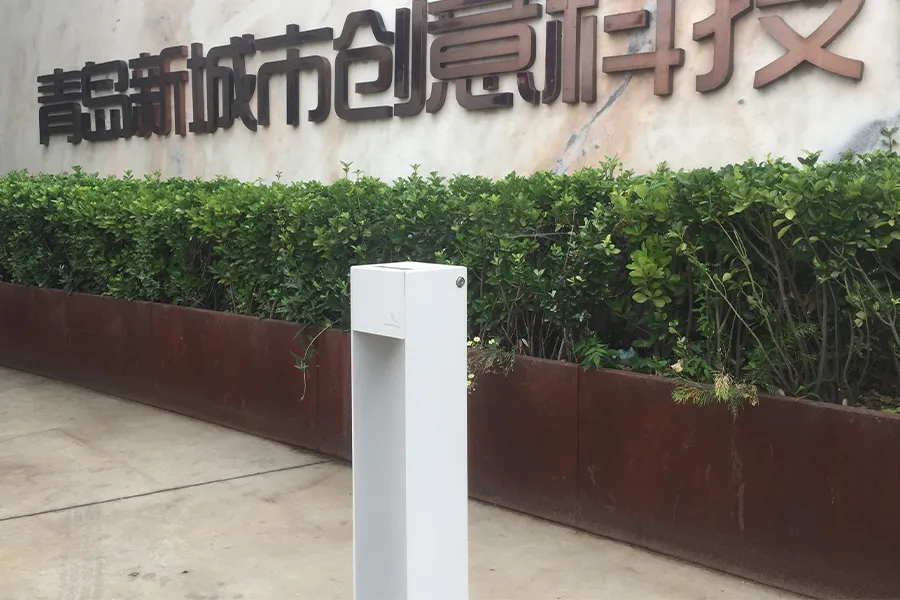 熄烟柱,简约户外灭烟柱,烟头垃圾桶厂家