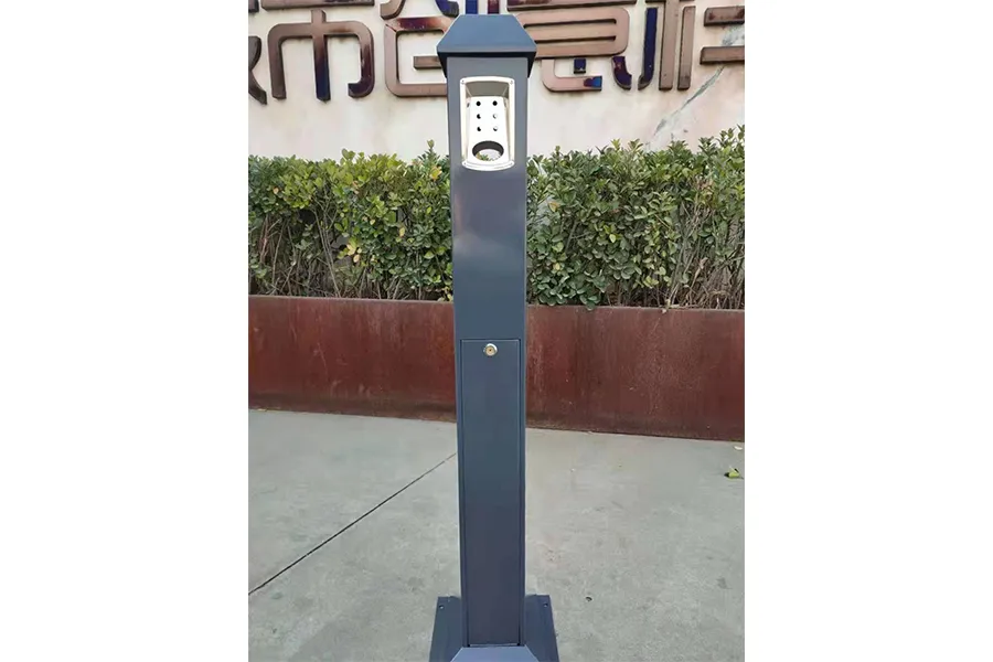 烟灰柱,户外立式烟蒂柱,灭烟柱,带烟缸烟灰桶