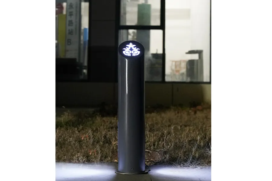 户外挡车柱,固定式电源挡车柱,警示柱