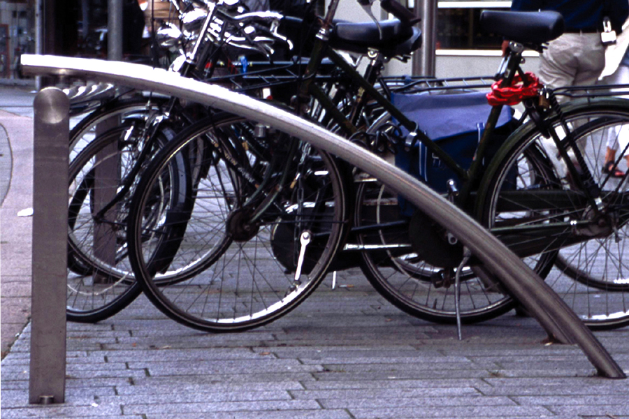 不锈钢自行车停车架,非机动车停车架,自行车摆放架