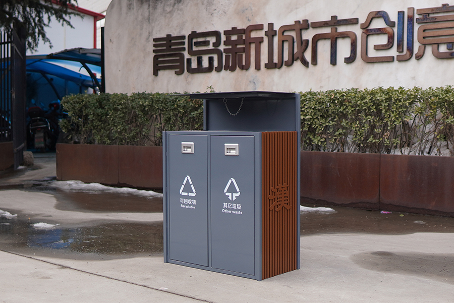 分类垃圾桶,铁艺垃圾箱,户外分类垃圾桶,青岛分类垃圾桶厂家