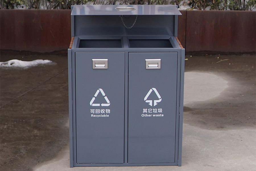分类垃圾桶,铁艺垃圾箱,户外分类垃圾桶,青岛分类垃圾桶厂家