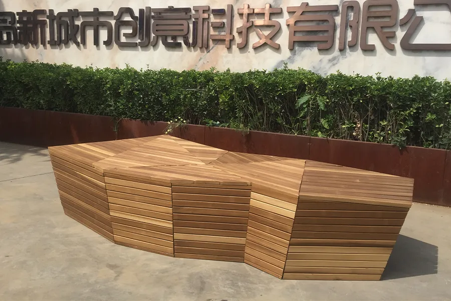 户外坐凳,公园凳,创意简约长凳,异形多边坐凳