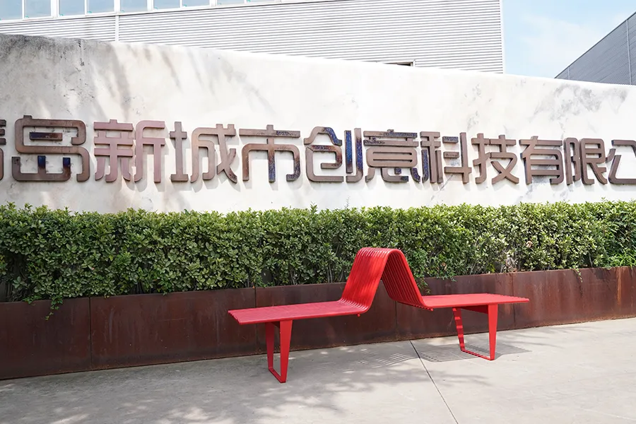 不锈钢公园椅,创意拱形座椅,商场休闲长凳