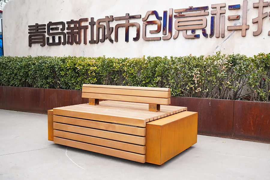户外座椅,铁艺公园座椅,耐候钢座椅,景区成品座椅