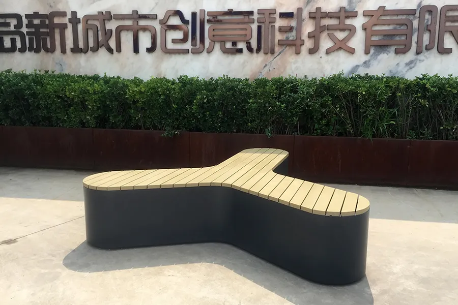 户外创意座椅,公园椅厂家,简约三角坐凳,不锈钢坐凳