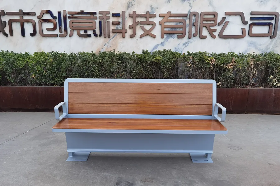 不锈钢公园椅,户外休闲椅,防腐木座椅