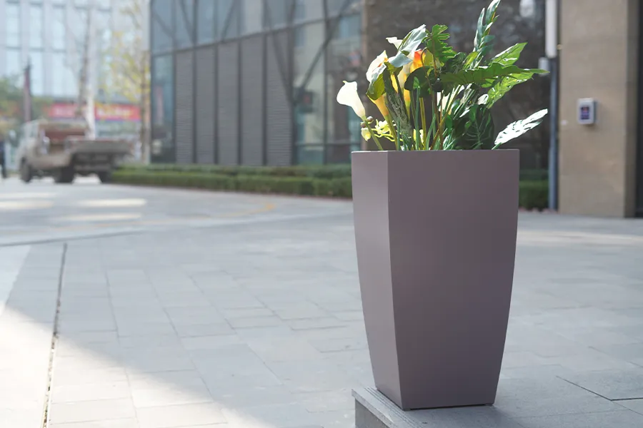 不锈钢花箱,户外花钵花箱,道路花箱