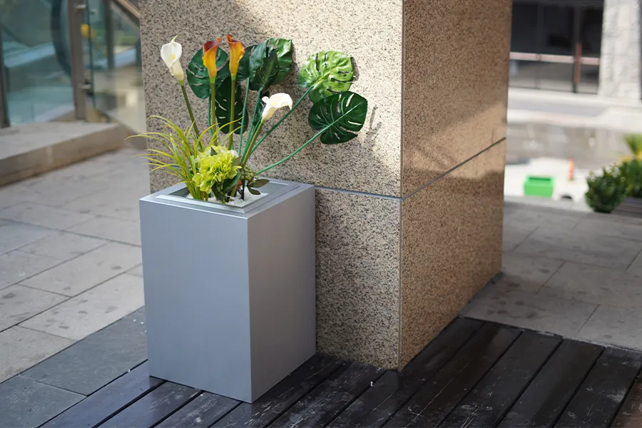 不锈钢花箱,室内外组合花钵,户外花箱