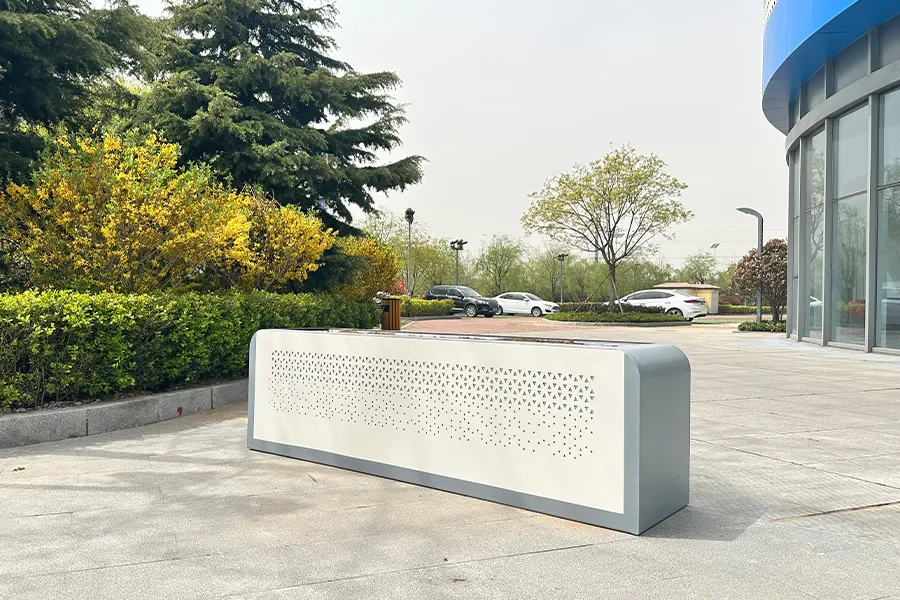 不锈钢花箱,户外花箱,道路隔离花箱