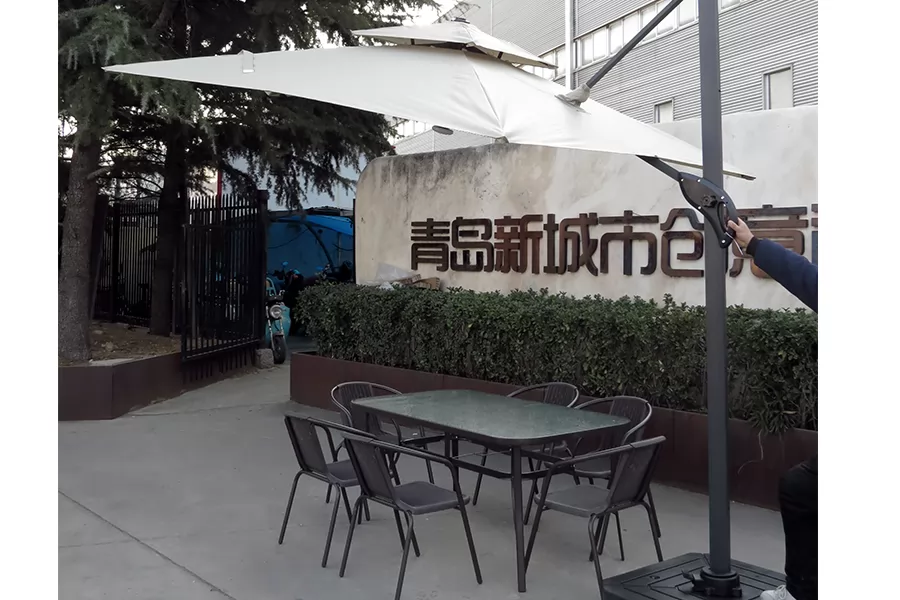 户外庭院桌椅,户外桌椅带伞,室外遮阳伞组合桌椅