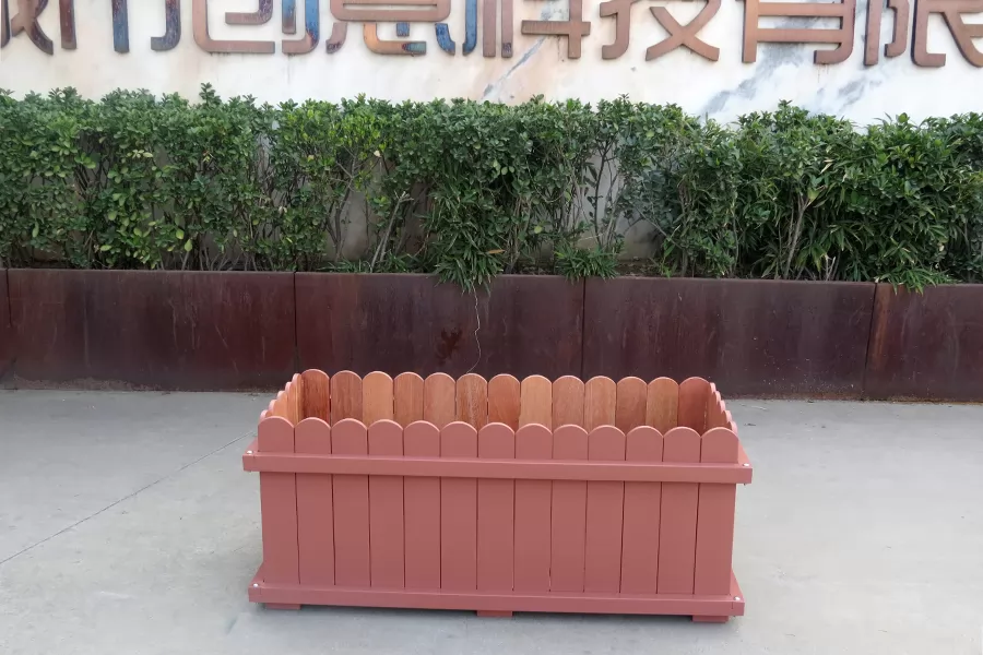 防腐木花箱,户外组合花箱,户外花箱定制厂家