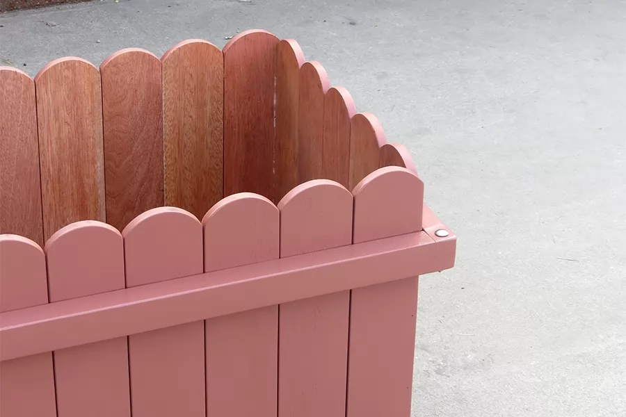 防腐木花箱,户外组合花箱,户外花箱定制厂家