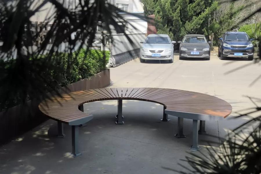 弧形坐凳,户外坐凳,公园休闲坐凳,景观无靠背坐凳