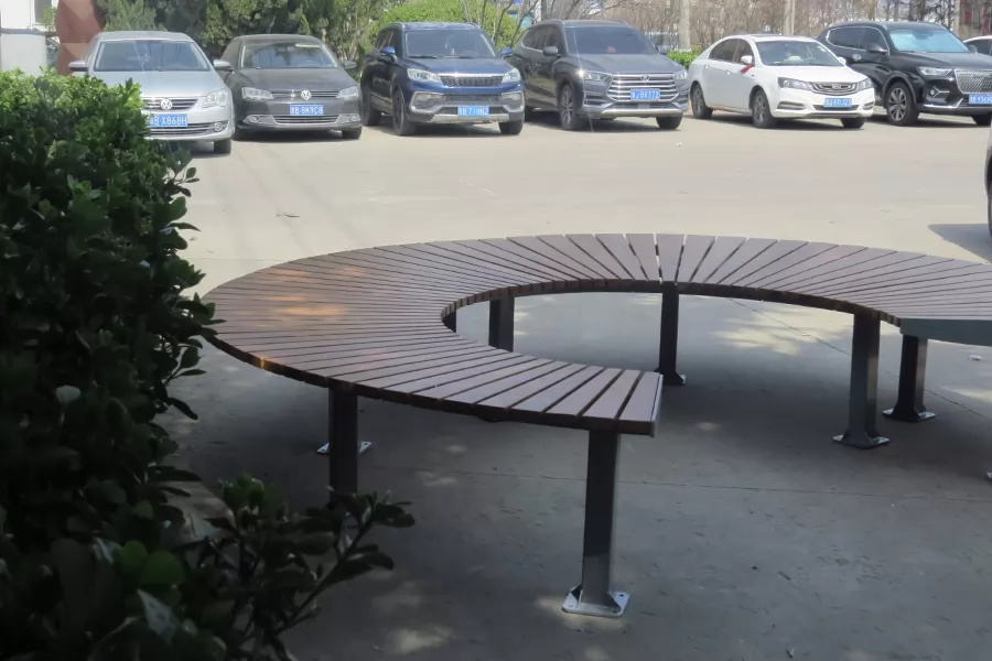 弧形坐凳,户外坐凳,公园休闲坐凳,景观无靠背坐凳