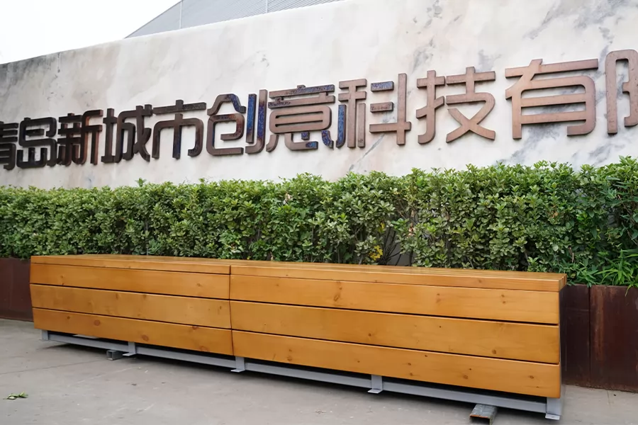 广场木质座椅,商场休息区坐凳,公园防腐长条凳